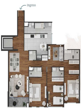 CALLE ALFREDO SALAZAR N° 2XX, DPTO. 701, URB. SANTA CRUZ