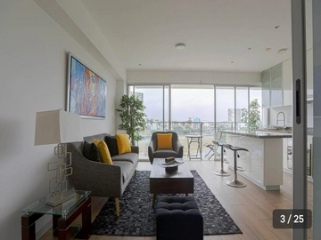 SE ALQUILA 1 DORMIT BARRANCO AMOBLADO FULL