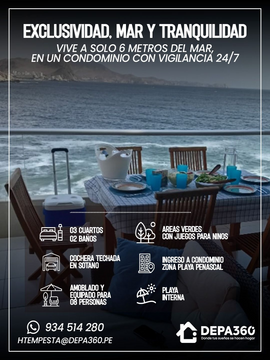 DEPARTAMENTO FRENTE AL MAR EN SAN BARTOLO