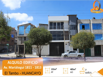 ALQUILER DE EDIFICIO COMERCIAL EN EL TAMBO, HUANCAYO 