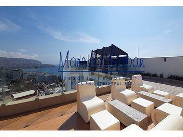 VENTA DPTO, AMOBLADO, 1 DORMITORIO, BALCON Y COCHERA