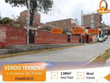 EXCELENTES TERRENOS EN VENTA EN EL TAMBO - HUANCAYO