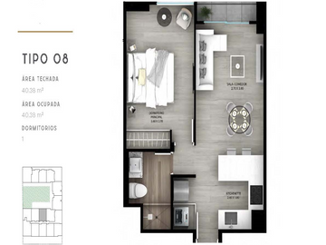 VENDO DEPARTAMENTO EN ALMIRANTE GRAU BARRANCO-1508