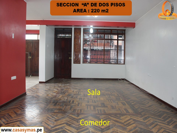 SE VENDE AMPLIA CASA EN EL TAMBO, HUANCAYO 