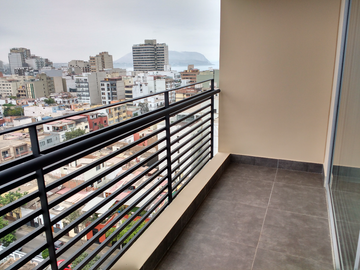 ALQUILO HERMOSO DPTO.1DORM, TERRAZA-BALCÓN V/L MAR, MALECON 28DEJULIO, MIRAFLORES ¡SÍ MASCOTA!