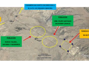 Very Nice Lot of 98 Hectares in Talara, Piura (PIU1245)